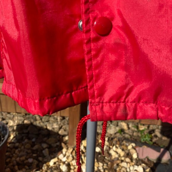 Vintage red lightweight nylon company recognition jacket - Picture 5 of 5